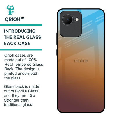 Rich Brown Glass Case for Realme C30