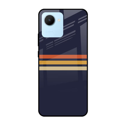 Tricolor Stripes Realme C30 Glass Cases & Covers Online