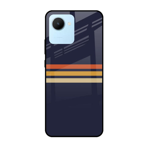 Tricolor Stripes Realme C30 Glass Cases & Covers Online