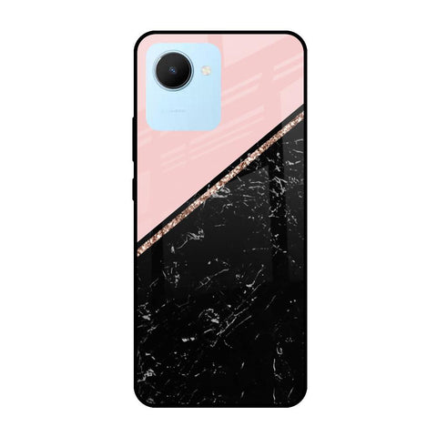 Marble Texture Pink Realme C30 Glass Cases & Covers Online