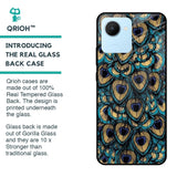 Peacock Feathers Glass case for Realme C30