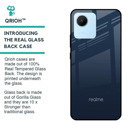 Overshadow Blue Glass Case For Realme C30