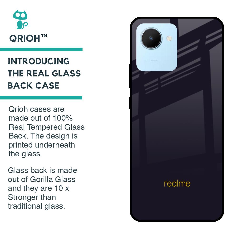 Deadlock Black Glass Case For Realme C30