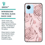 Shimmer Roses Glass case for Realme C30