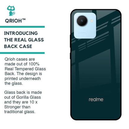 Hunter Green Glass Case For Realme C30