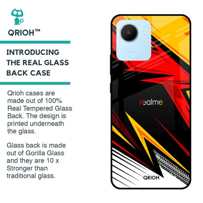 Race Jersey Pattern Glass Case For Realme C30