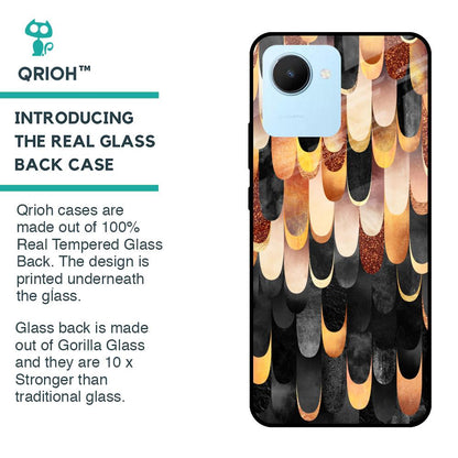 Bronze Abstract Glass Case for Realme C30
