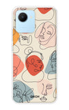 Abstract Faces Realme C30 Back Cover