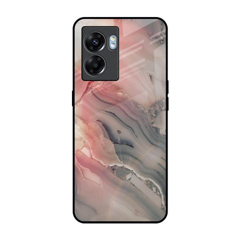 Pink And Grey Marble Oppo K10 5G Glass Back Cover Online