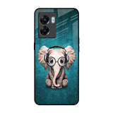 Adorable Baby Elephant Oppo K10 5G Glass Back Cover Online