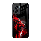 Red Angry Lion Oppo K10 5G Glass Back Cover Online