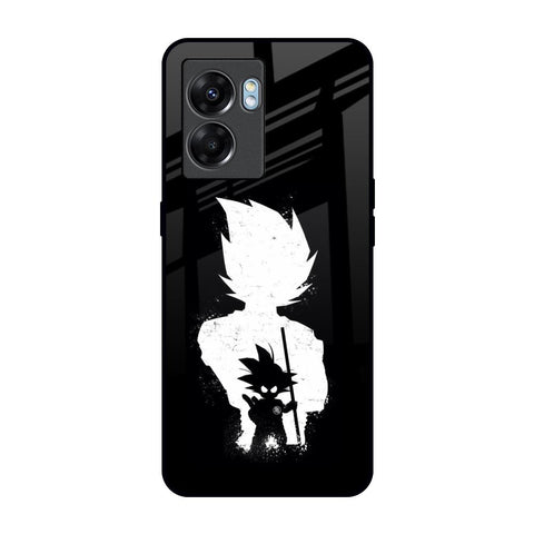 Monochrome Goku Oppo K10 5G Glass Back Cover Online