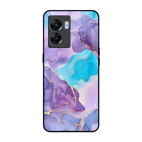 Alcohol ink Marble Oppo K10 5G Glass Back Cover Online