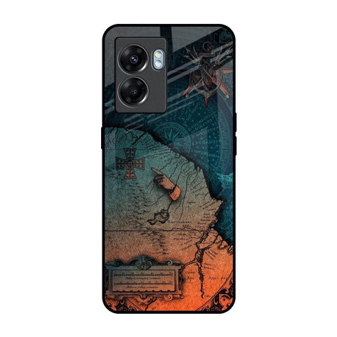 Geographical Map Oppo K10 5G Glass Back Cover Online