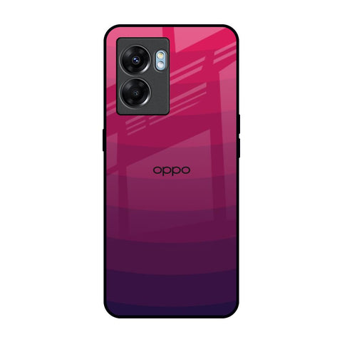 Wavy Pink Pattern Oppo K10 5G Glass Back Cover Online