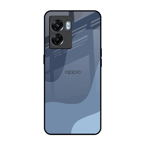 Navy Blue Ombre Oppo K10 5G Glass Back Cover Online