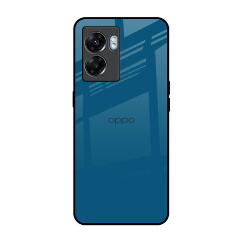 Cobalt Blue Oppo K10 5G Glass Back Cover Online