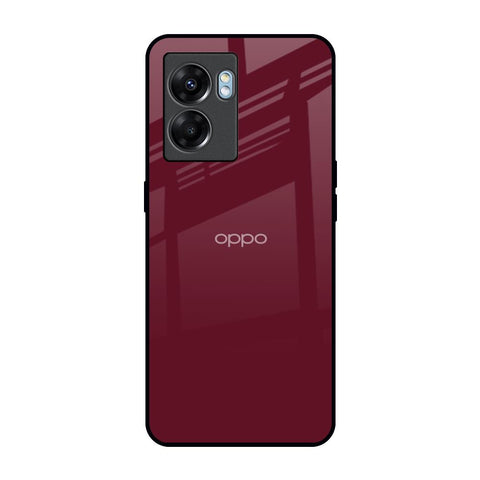 Classic Burgundy Oppo K10 5G Glass Back Cover Online