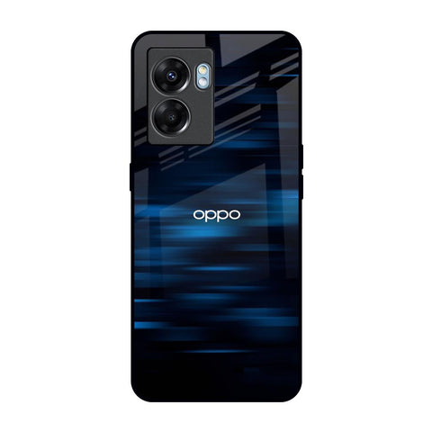 Blue Rough Abstract Oppo K10 5G Glass Back Cover Online