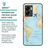 Travel Map Glass Case for Oppo K10 5G