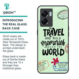 Travel Stamps Glass Case for Oppo K10 5G