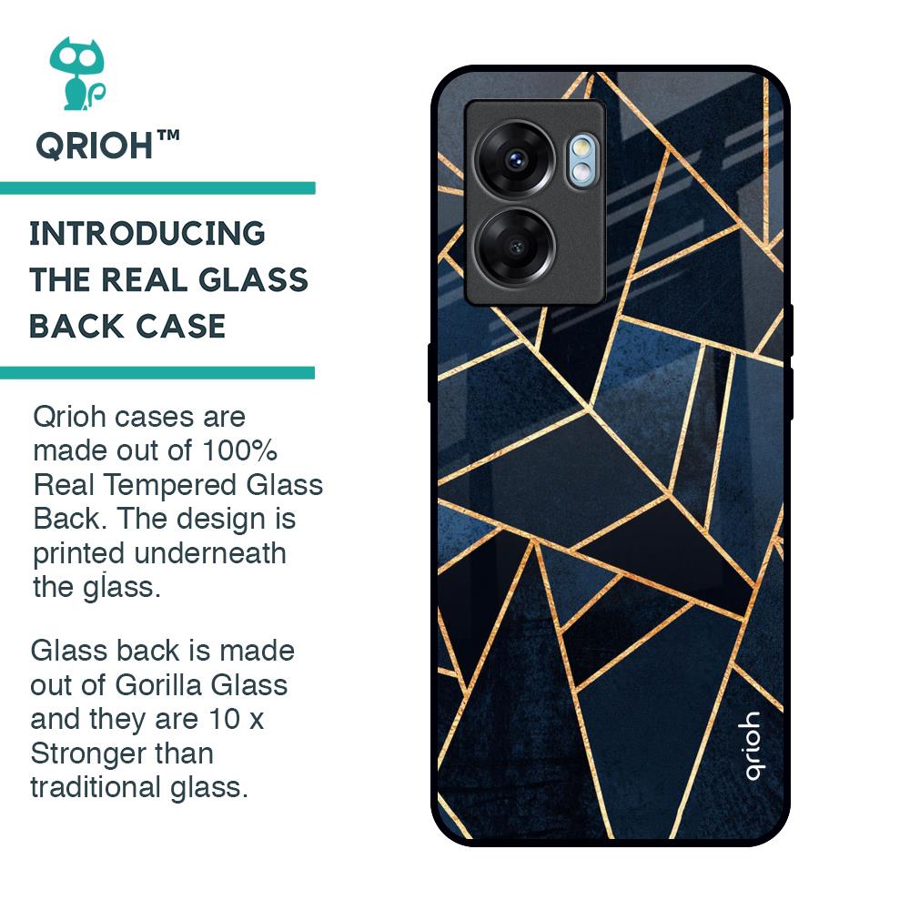 Abstract Tiles Glass Case for Oppo K10 5G