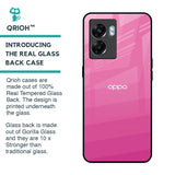 Pink Ribbon Caddy Glass Case for Oppo K10 5G