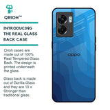 Blue Wave Abstract Glass Case for Oppo K10 5G