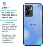 Vibrant Blue Texture Glass Case for Oppo K10 5G