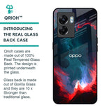 Brush Art Glass Case For Oppo K10 5G