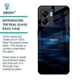 Blue Rough Abstract Glass Case for Oppo K10 5G
