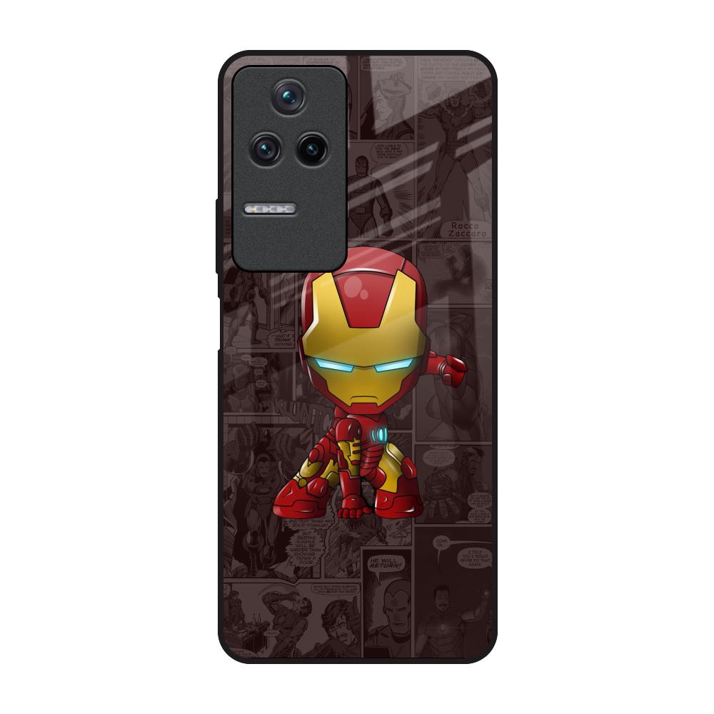 Angry Baby Super Hero Poco F4 5G Glass Back Cover Online