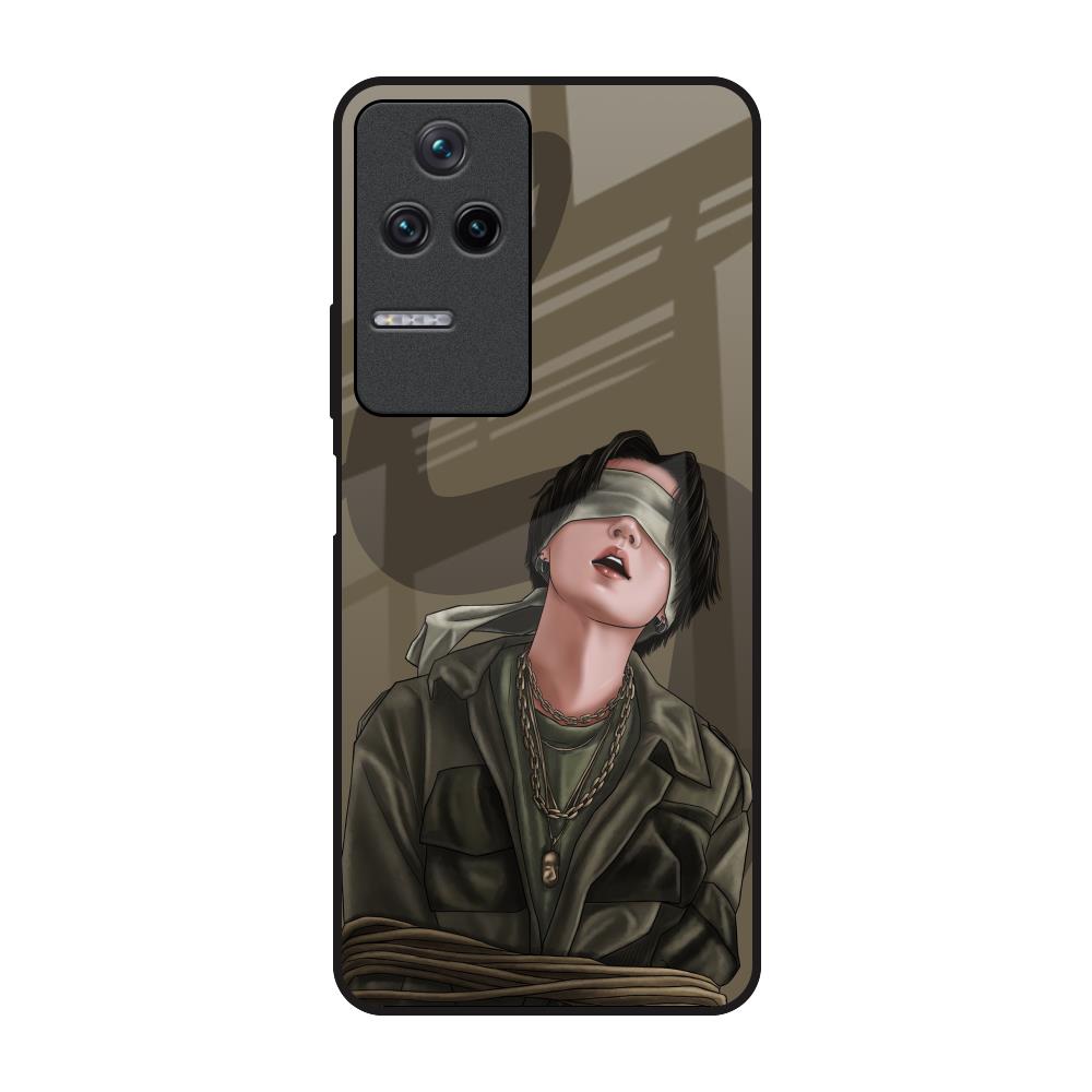 Blind Fold Poco F4 5G Glass Back Cover Online