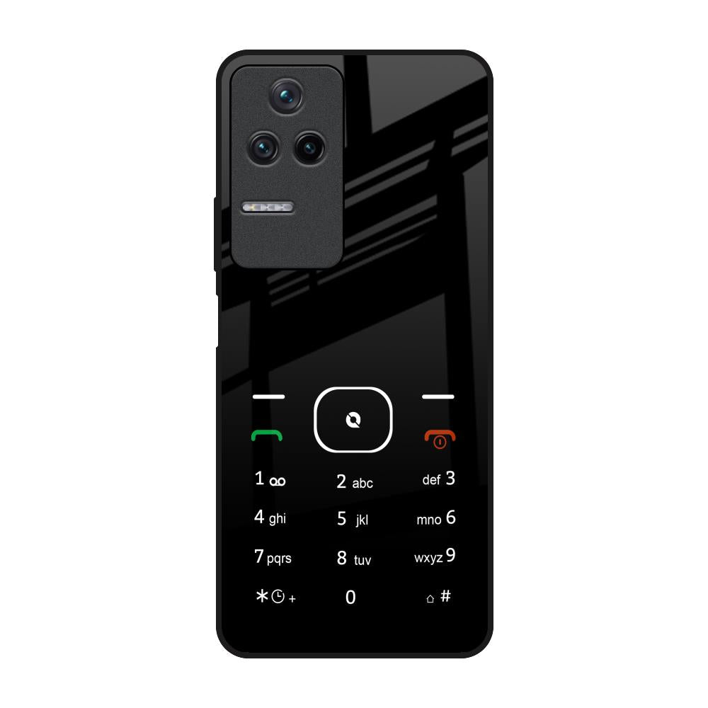Classic Keypad Pattern Poco F4 5G Glass Back Cover Online