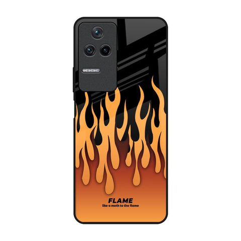 Fire Flame Poco F4 5G Glass Back Cover Online