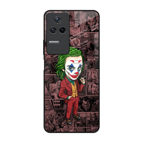 Joker Cartoon Poco F4 5G Glass Back Cover Online
