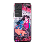 Radha Krishna Art Poco F4 5G Glass Back Cover Online