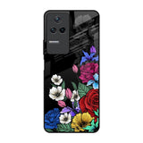 Rose Flower Bunch Art Poco F4 5G Glass Back Cover Online