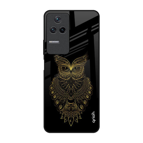 Golden Owl Poco F4 5G Glass Back Cover Online