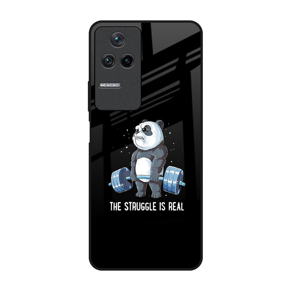 Real Struggle Poco F4 5G Glass Back Cover Online
