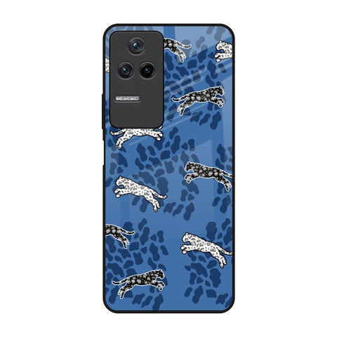 Blue Cheetah Poco F4 5G Glass Back Cover Online