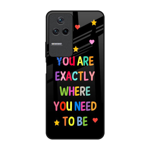 Magical Words Poco F4 5G Glass Back Cover Online
