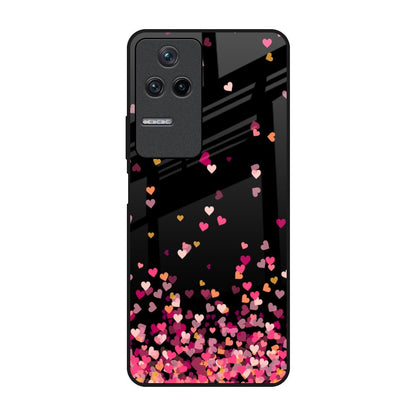 Heart Rain Fall Poco F4 5G Glass Back Cover Online