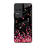 Heart Rain Fall Poco F4 5G Glass Back Cover Online
