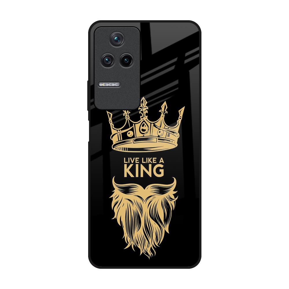King Life Poco F4 5G Glass Back Cover Online