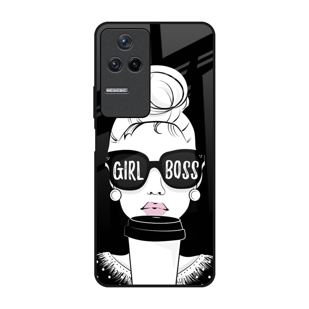 Girl Boss Poco F4 5G Glass Back Cover Online
