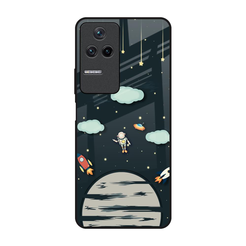 Astronaut Dream Poco F4 5G Glass Back Cover Online