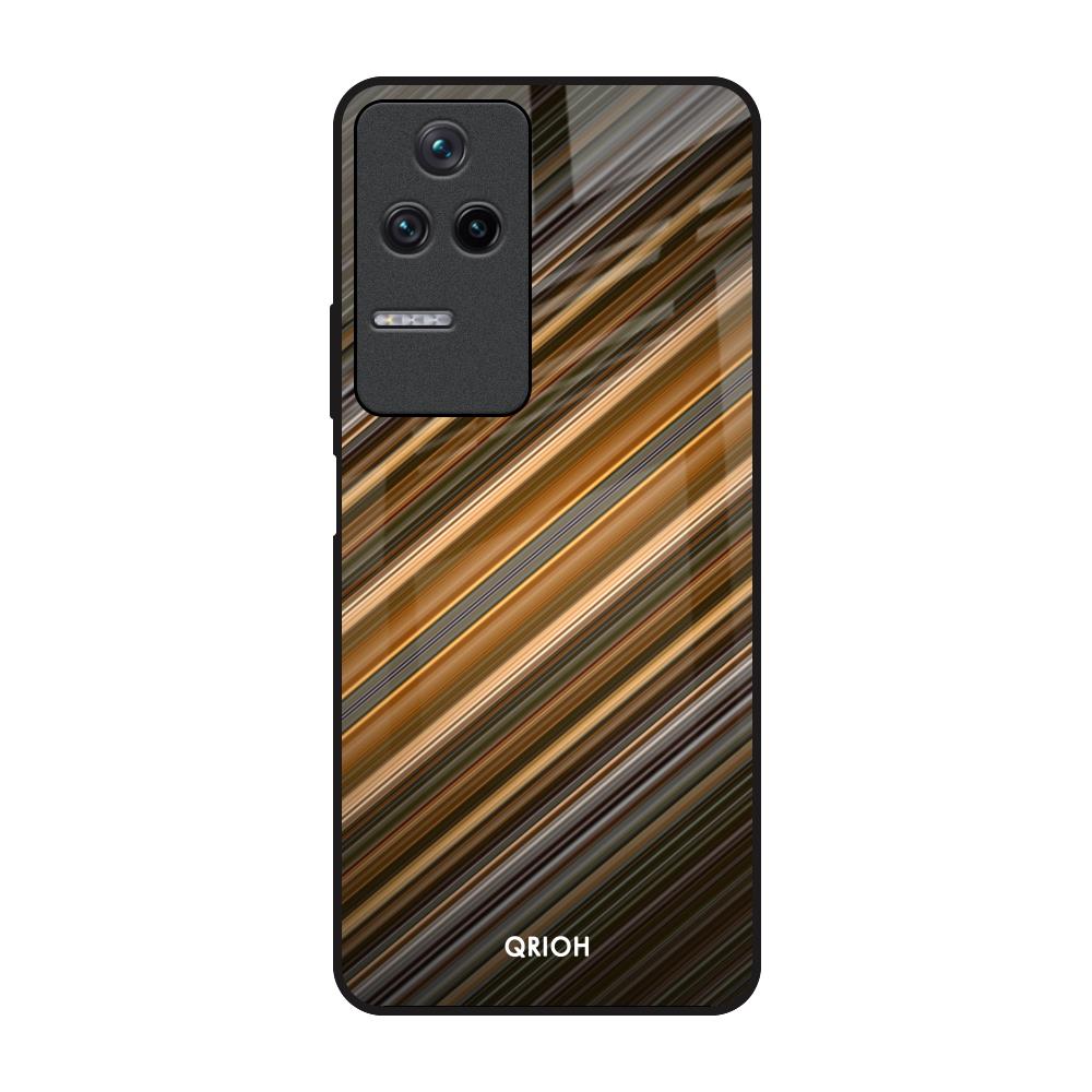 Diagonal Slash Pattern Poco F4 5G Glass Back Cover Online