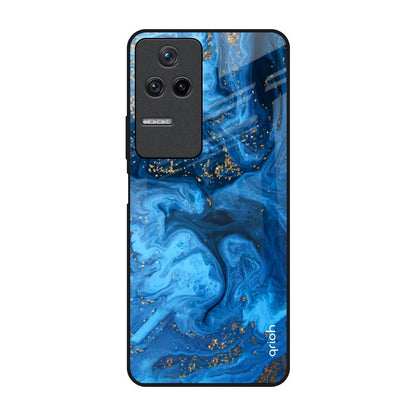 Gold Sprinkle Poco F4 5G Glass Back Cover Online
