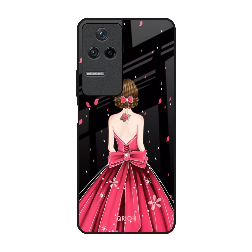 Fashion Princess Poco F4 5G Glass Back Cover Online